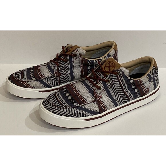 Hooey Twisted X Mens 11 Loper Dark Baja Aztec Tribal Shoes Kicks Sneaker MHYC025 - Picture 4 of 13